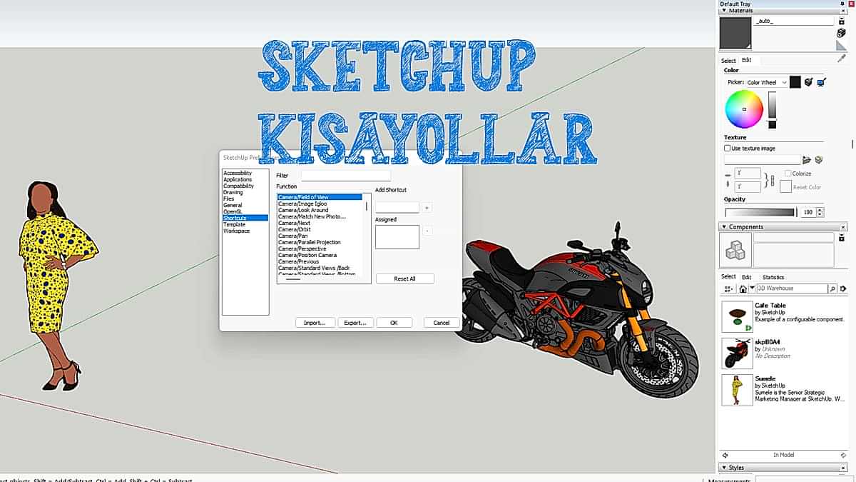 SketchUp Kısayollar